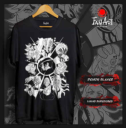 Polera Muzan Kibutsuji y las Lunas Superiores · Lunas Superiores (2) — Kimetsu no Yaiba