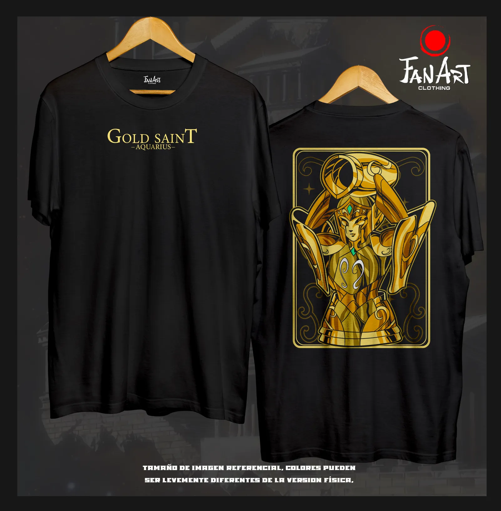 Polera Acuario (Cloth Dorado) — Saint Seiya