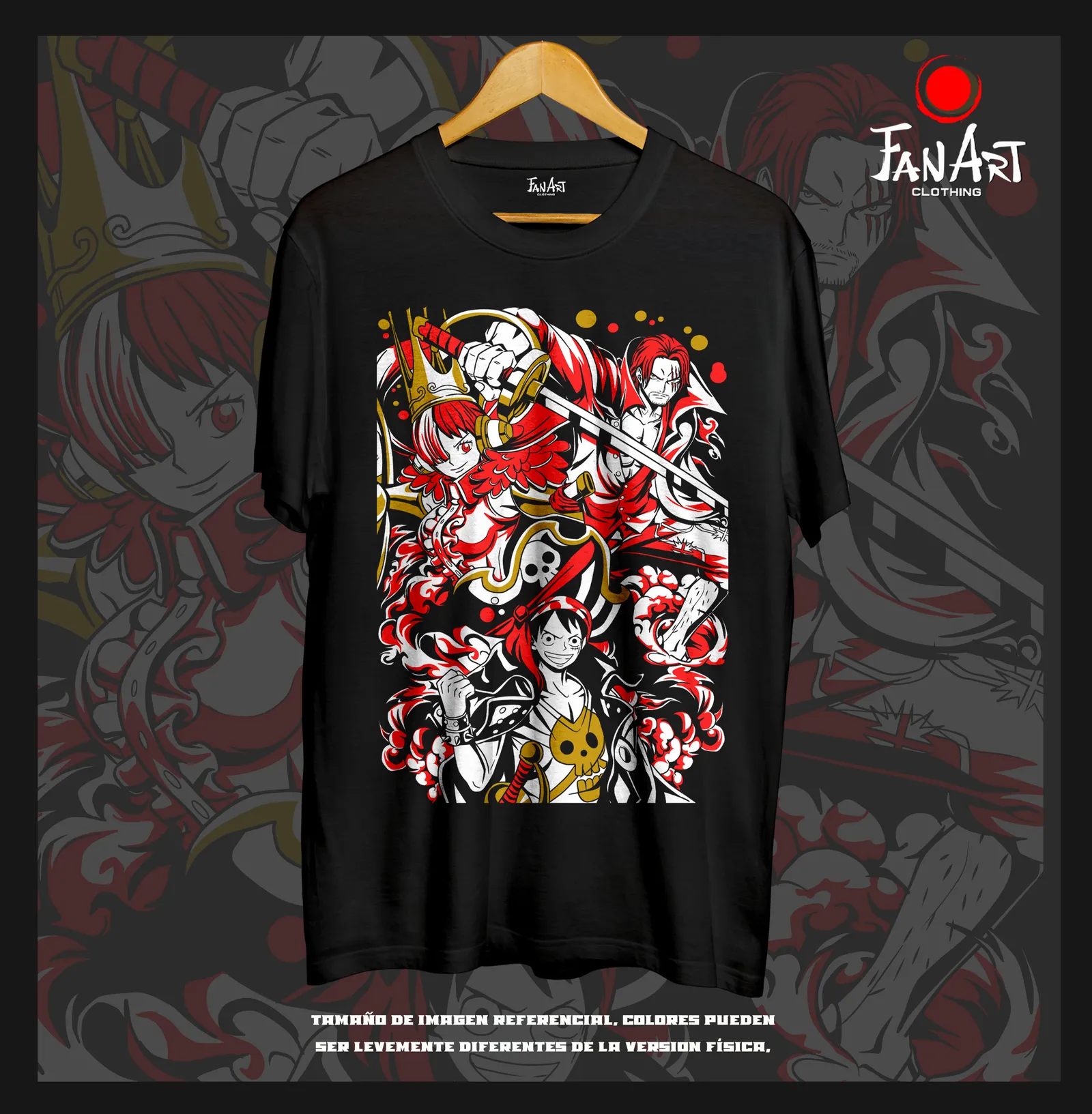 Polera Shanks y Uta — One Piece