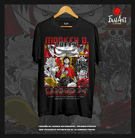 Polera Monkey D. Luffy · Multiverso de formas — One Piece