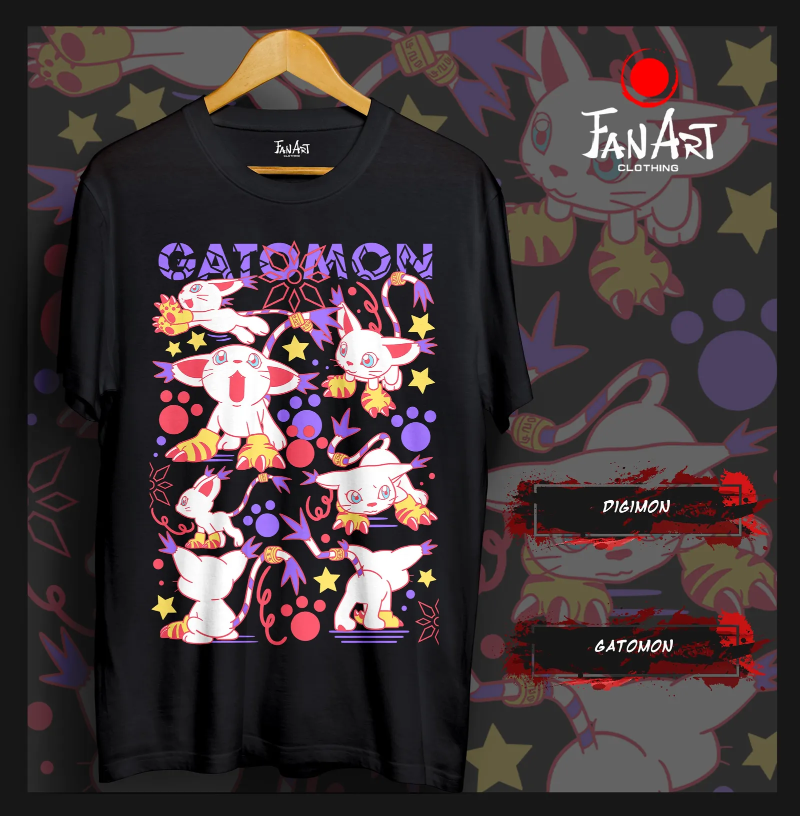 Polera Gatomon · Múltiples poses (2) — Digimon