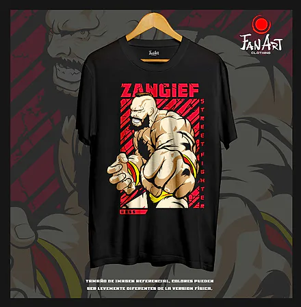 Polera Zangief — Street Fighter