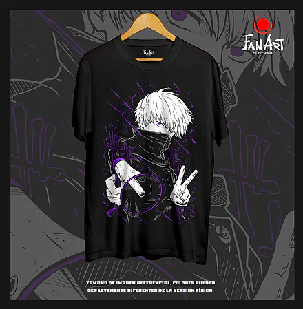 Polera Satoru Gojo · Sutra y seña — Jujutsu Kaisen