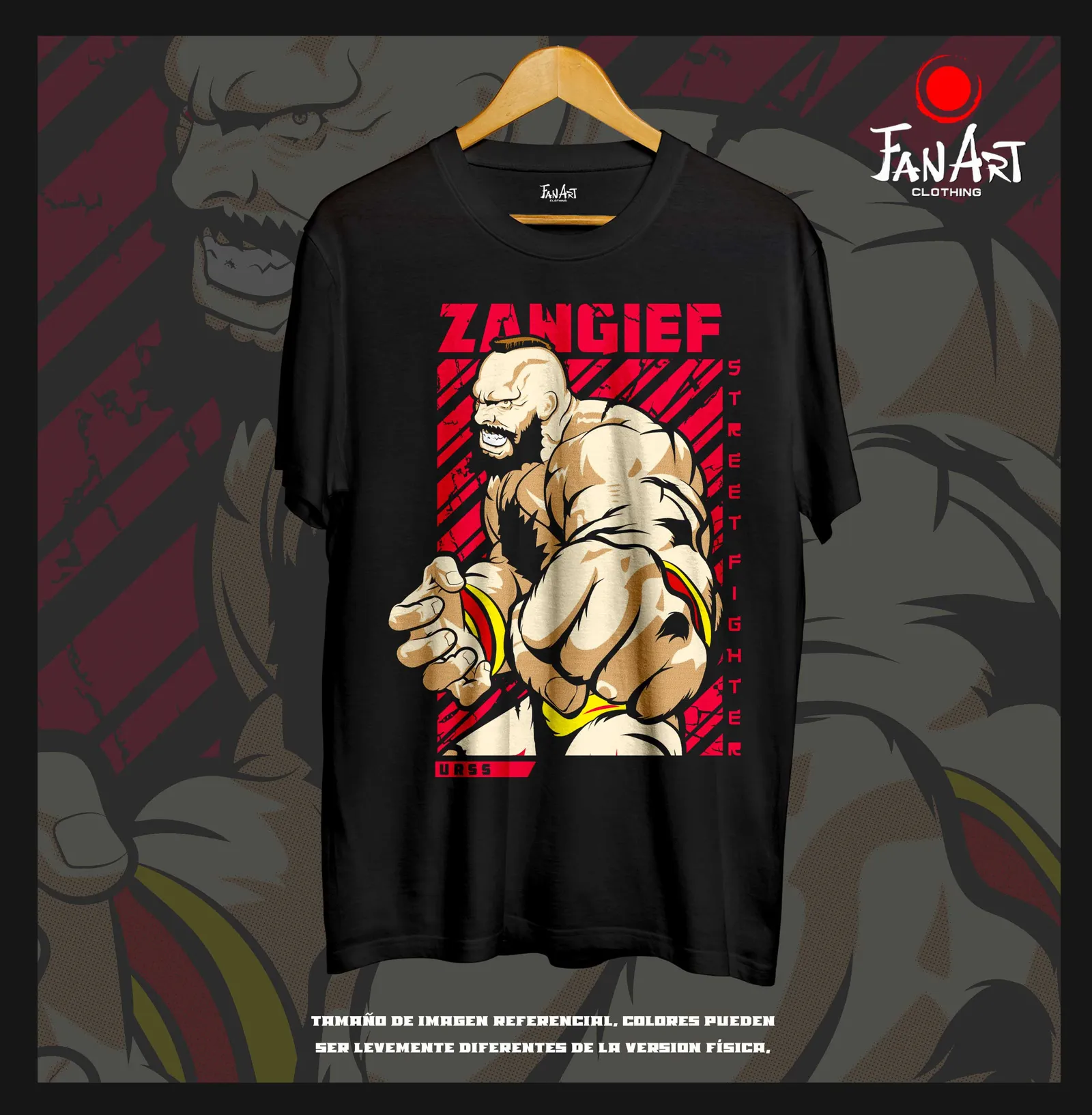 Polera Zangief — Street Fighter