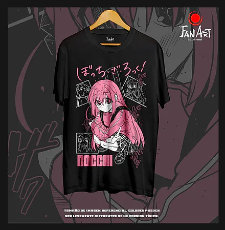 Polera Hitori Gotoh (Bocchi) · Sentada abrazando las rodillas — Bocchi the Rock!