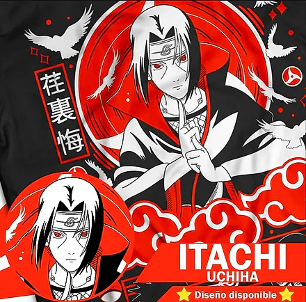 Polera Itachi Uchiha · Sello de manos — Naruto