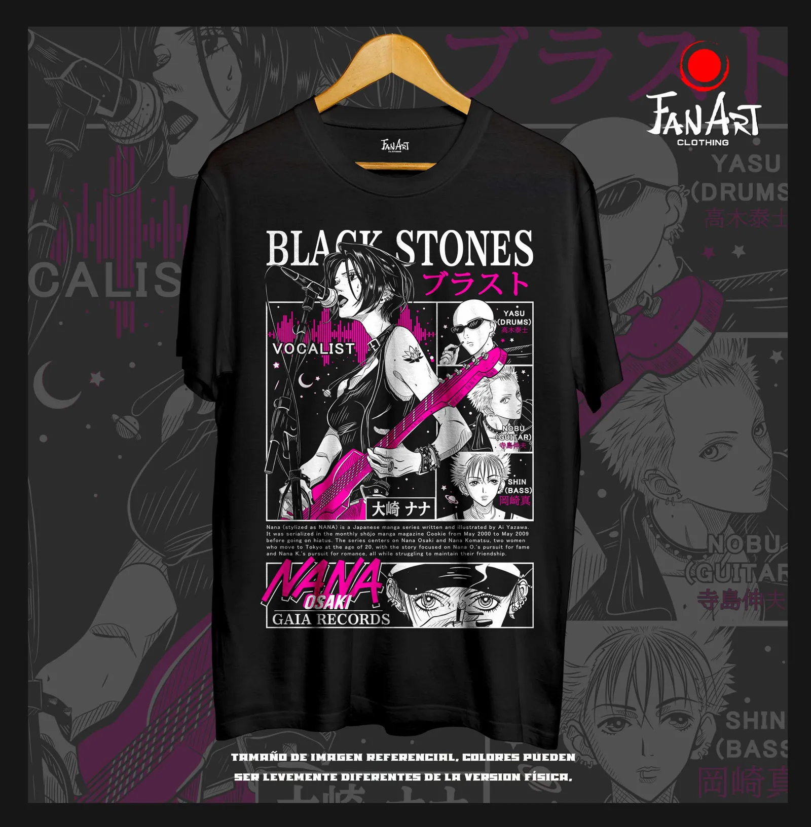 Polera Elenco · Black Stones (2) — Nana