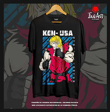 Polera Ken — Street Fighter