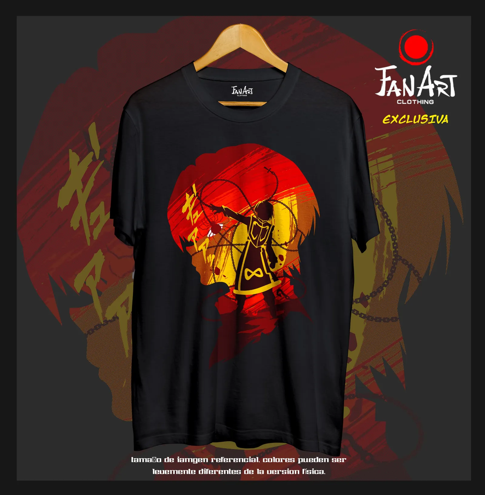Polera Kurapika · cadena — Hunter x Hunter