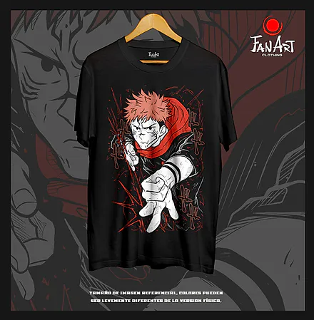 Polera Yuji Itadori · Puño al frente — Jujutsu Kaisen