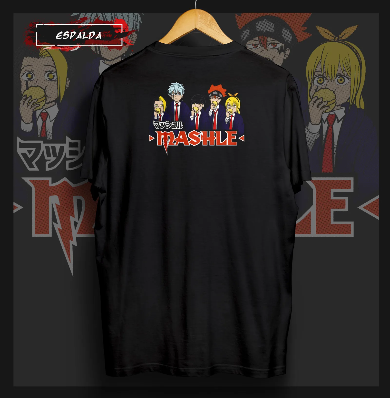 Polera Mash Burnedead y compañeros — Mashle