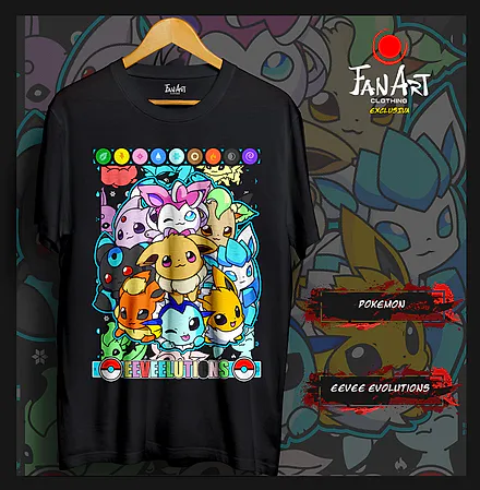 Polera Eeveelutions — Pokémon
