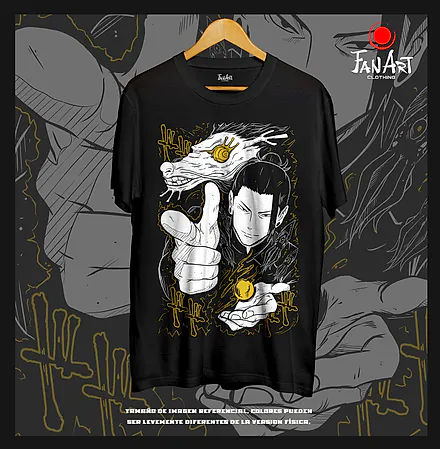 Polera Suguru Geto · Sello con dragón dorado — Jujutsu Kaisen