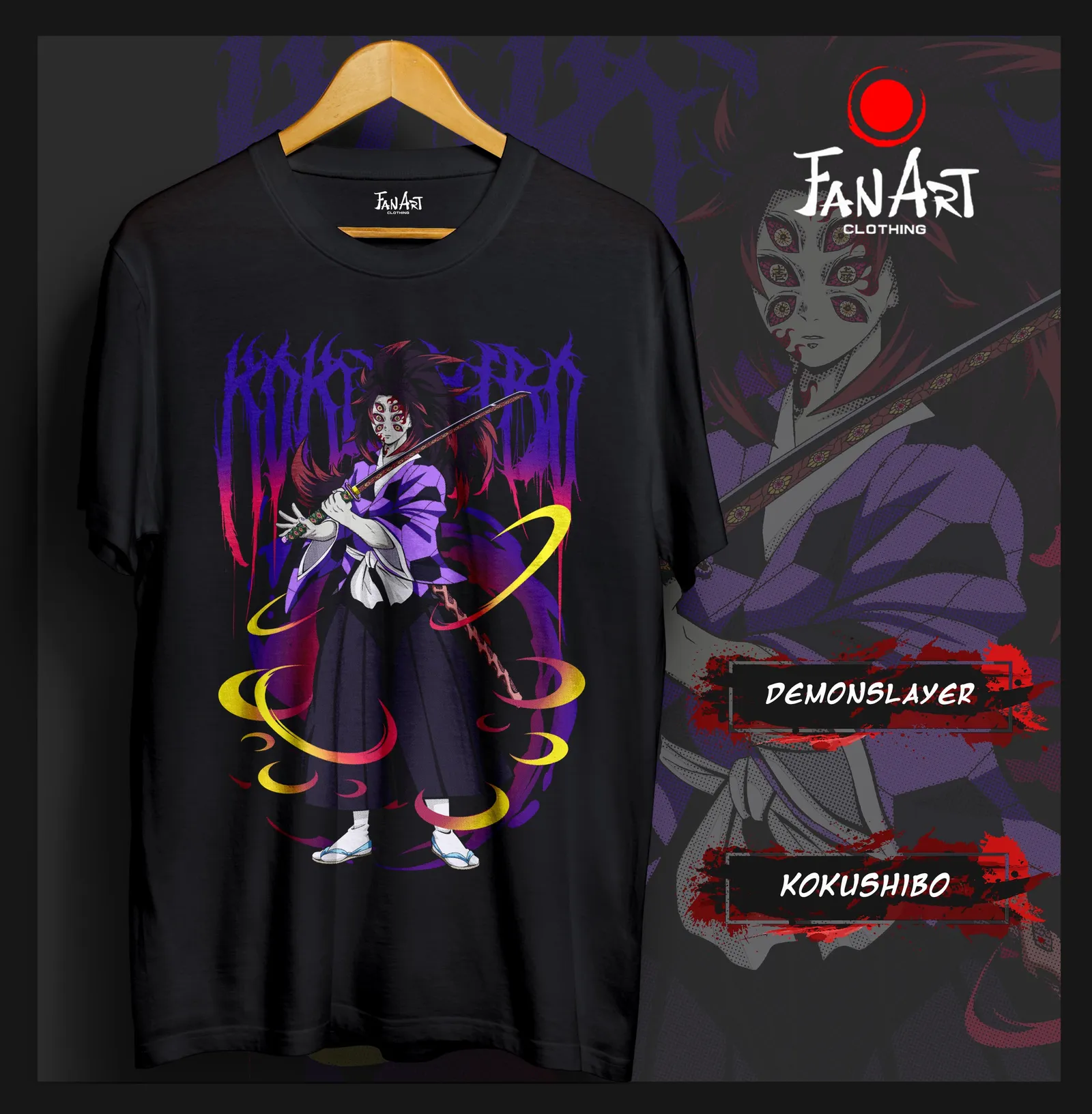 Polera Kokushibo · Forma demonio — Kimetsu no Yaiba