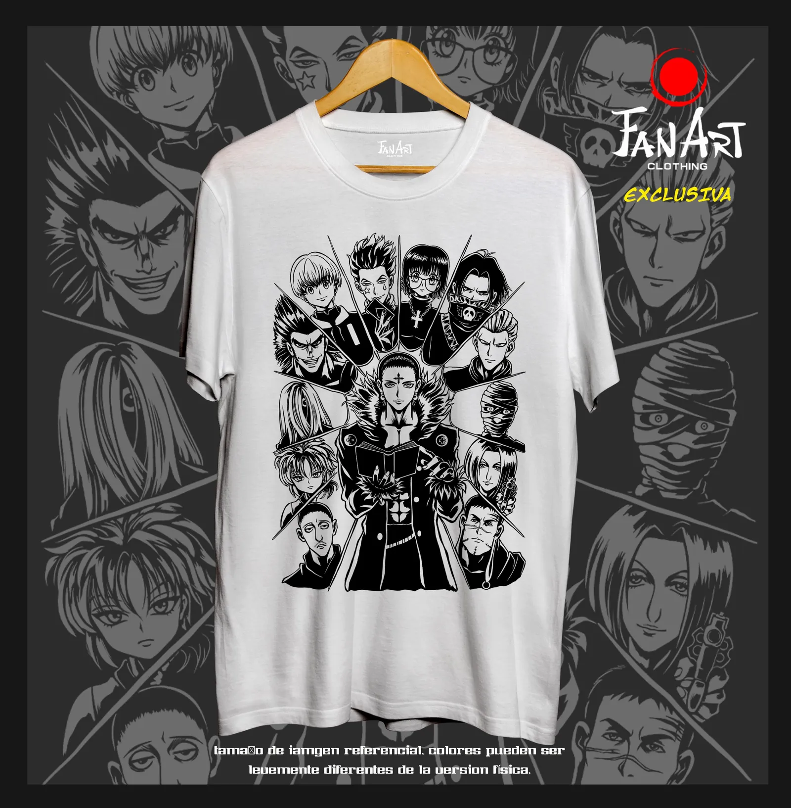 Polera Chrollo Lucilfer y Genei Ryodan · Retrato grupal — Hunter x Hunter