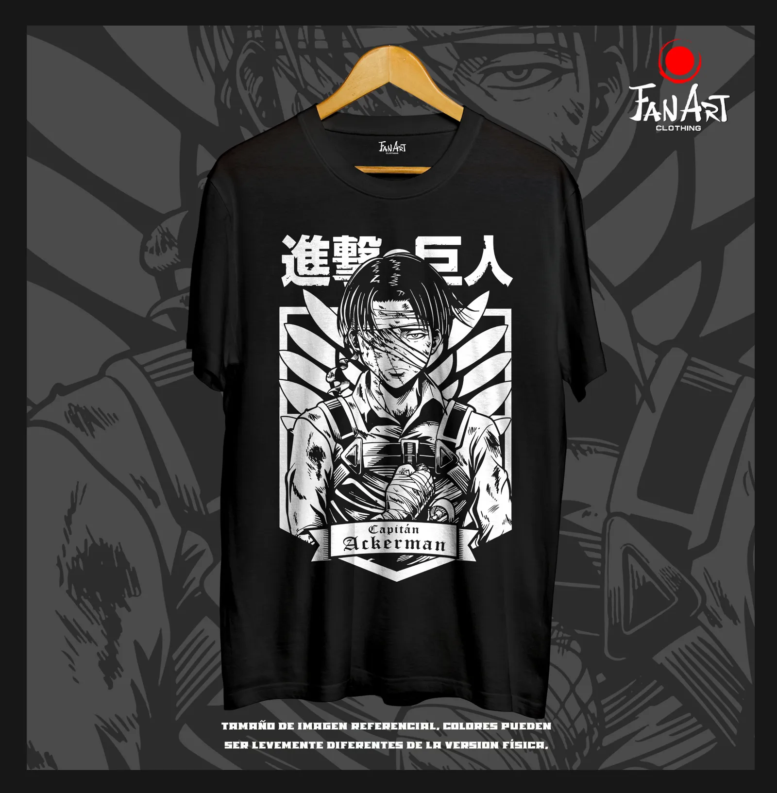 Polera Levi Ackerman — Shingeki no Kyojin