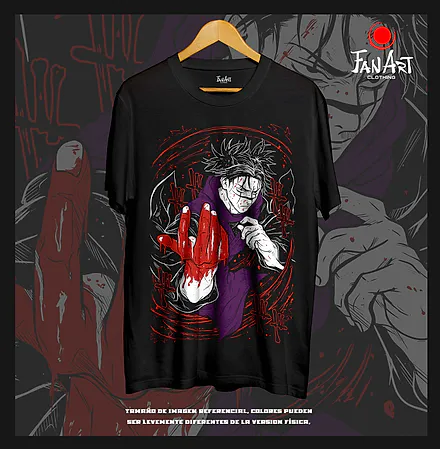 Polera Sukuna · Mano ensangrentada — Jujutsu Kaisen