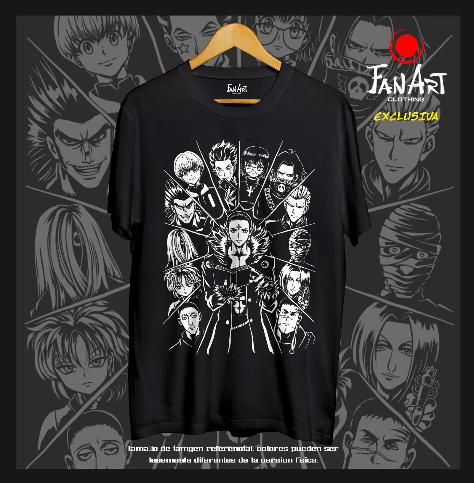 Polera Chrollo Lucilfer y Genei Ryodan · Retrato grupal (2) — Hunter x Hunter
