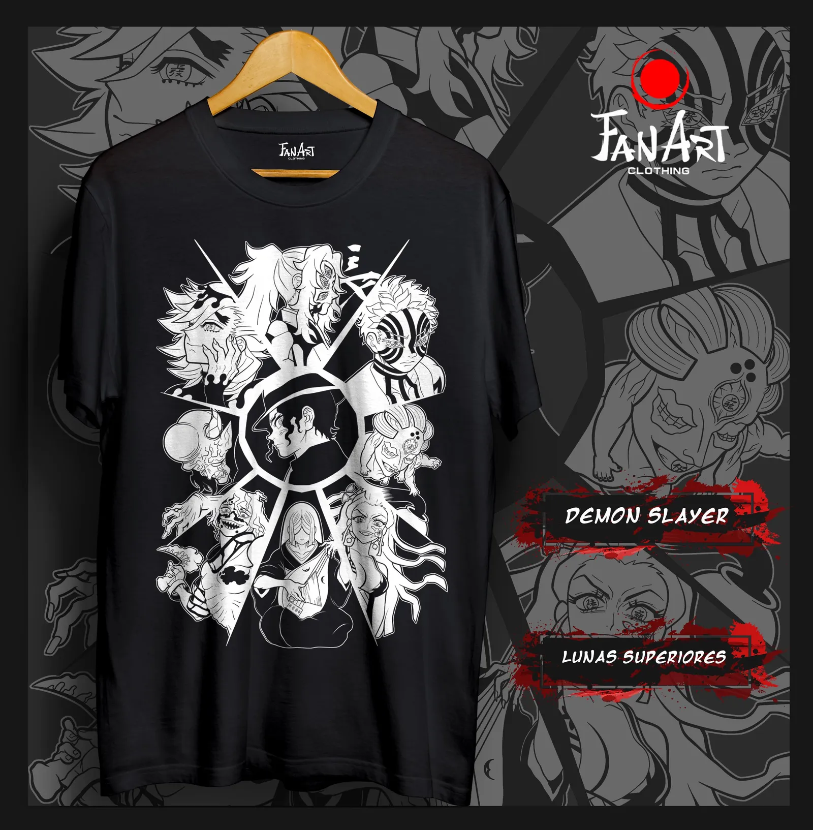 Polera Muzan Kibutsuji y las Lunas Superiores · Lunas Superiores (2) — Kimetsu no Yaiba