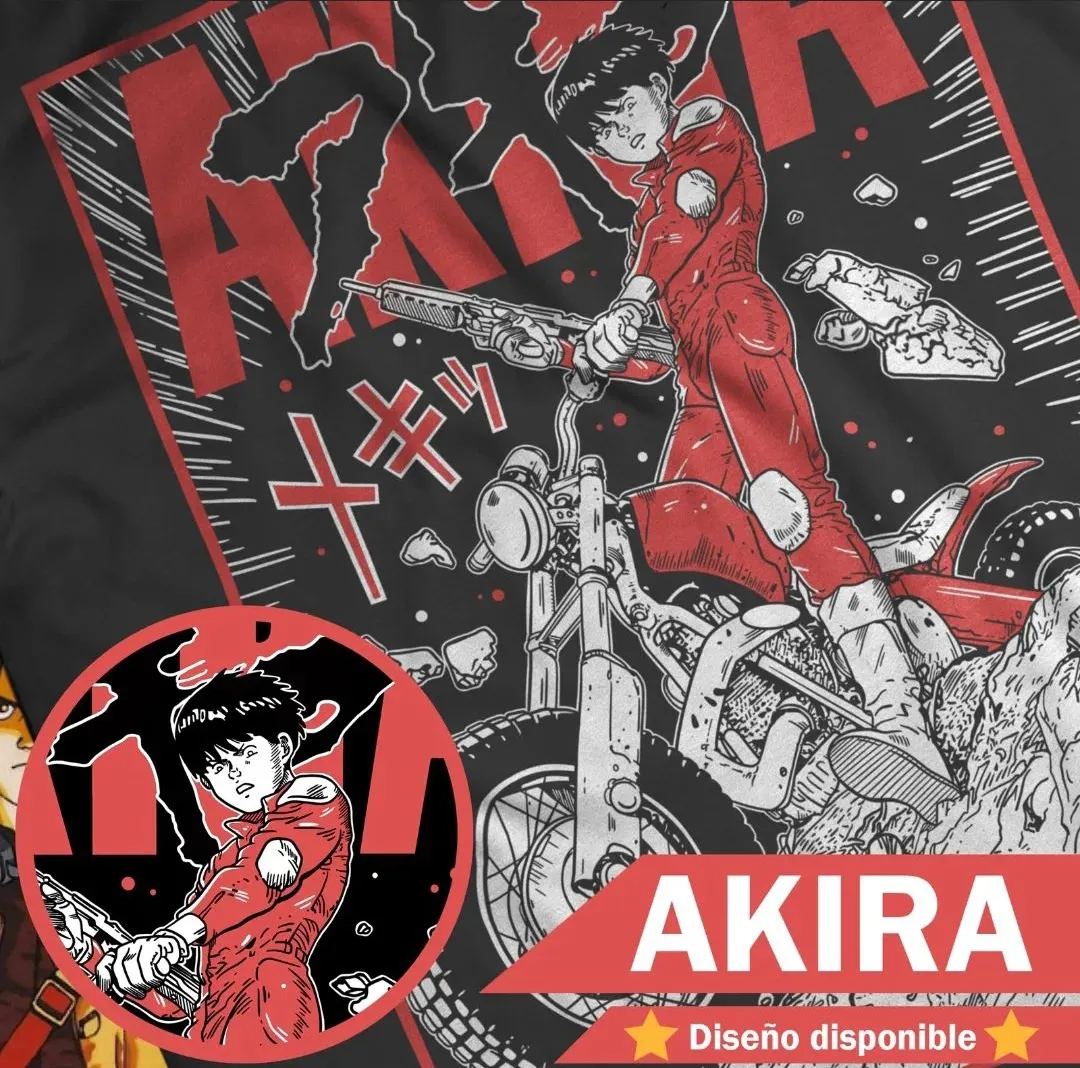 Polera Kaneda · Motocicleta y rifle — Akira
