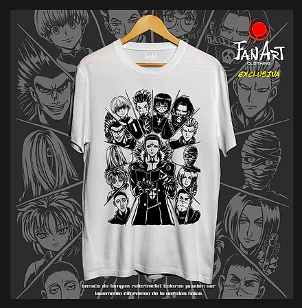 Polera Chrollo Lucilfer y Genei Ryodan · Retrato grupal — Hunter x Hunter