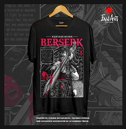 Polera Guts · Espadón Dragon Slayer — Berserk