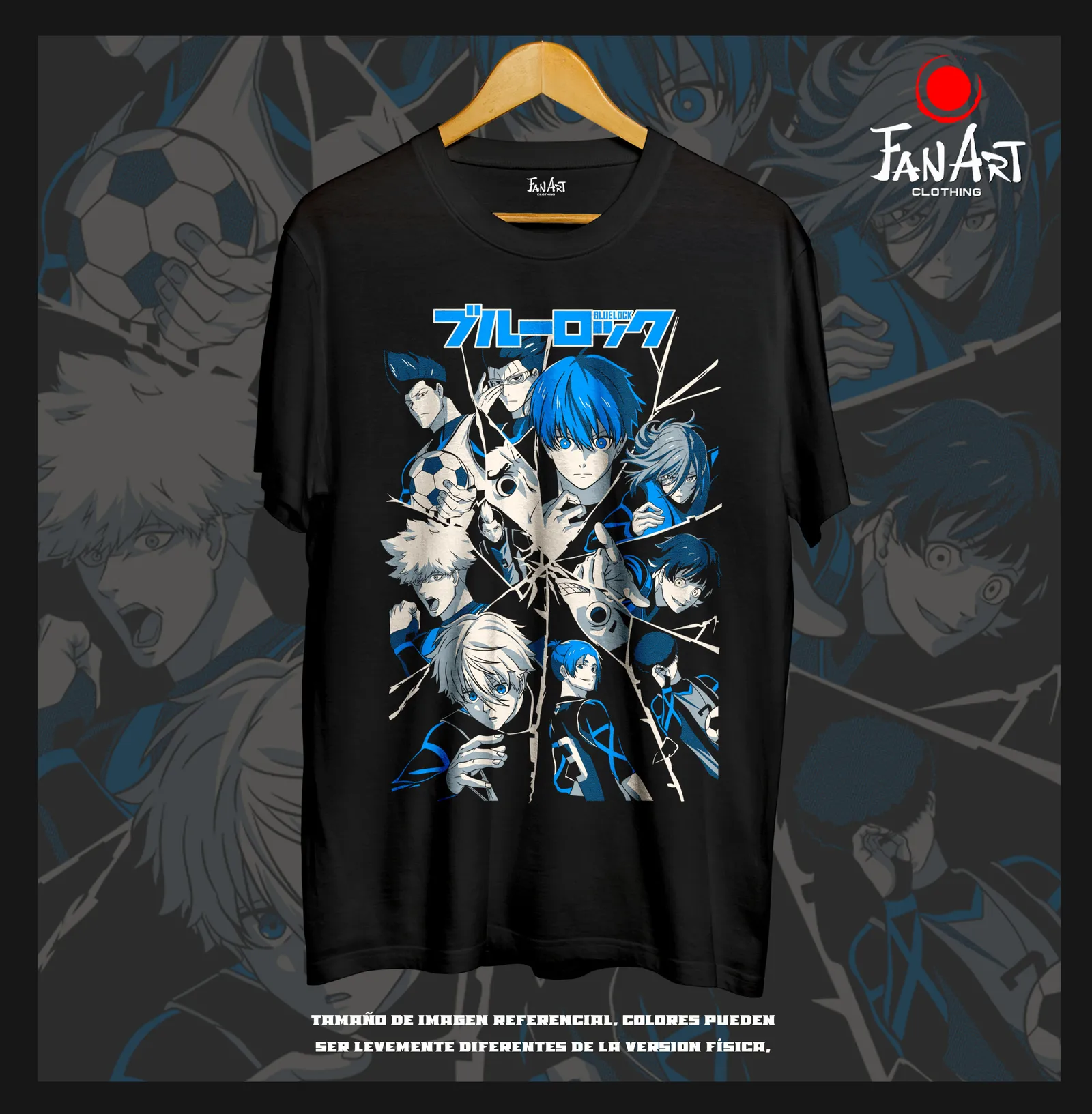 Polera Isagi Yoichi y equipo — Blue Lock