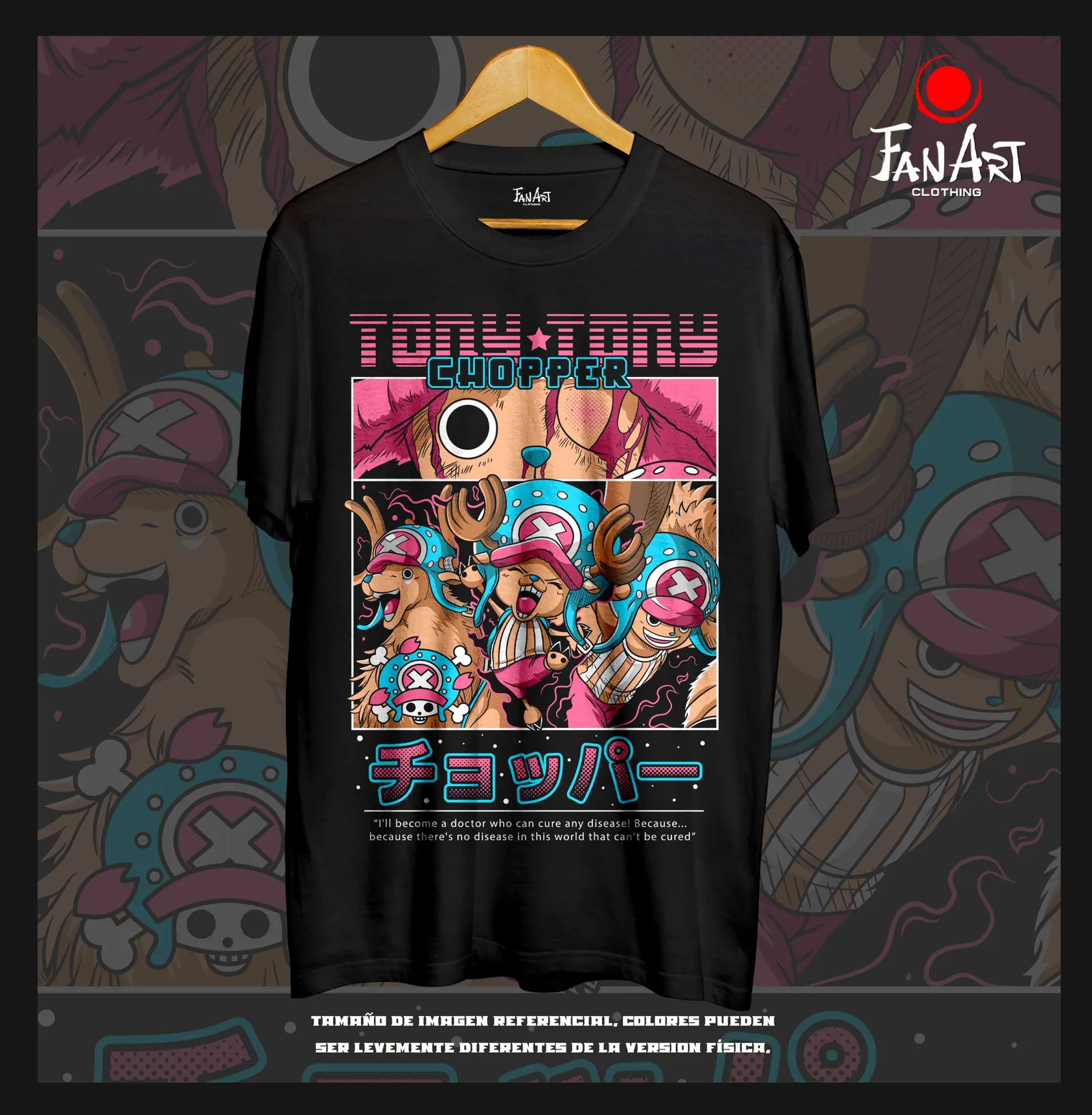 Polera Tony Tony Chopper · Varias formas (2) — One Piece