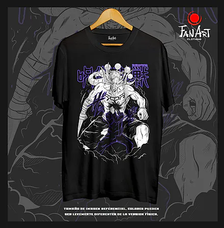 Polera Sukuna · Forma verdadera con corona — Jujutsu Kaisen
