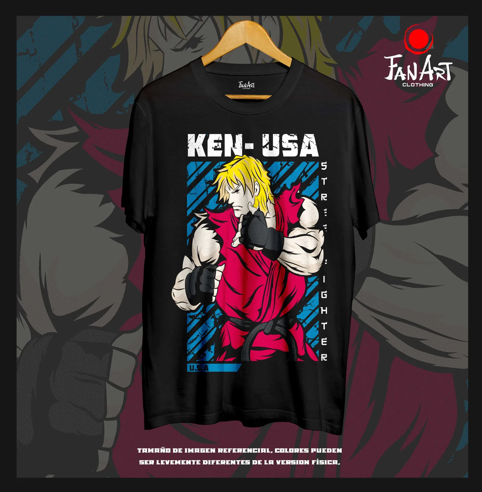 Polera Ken — Street Fighter