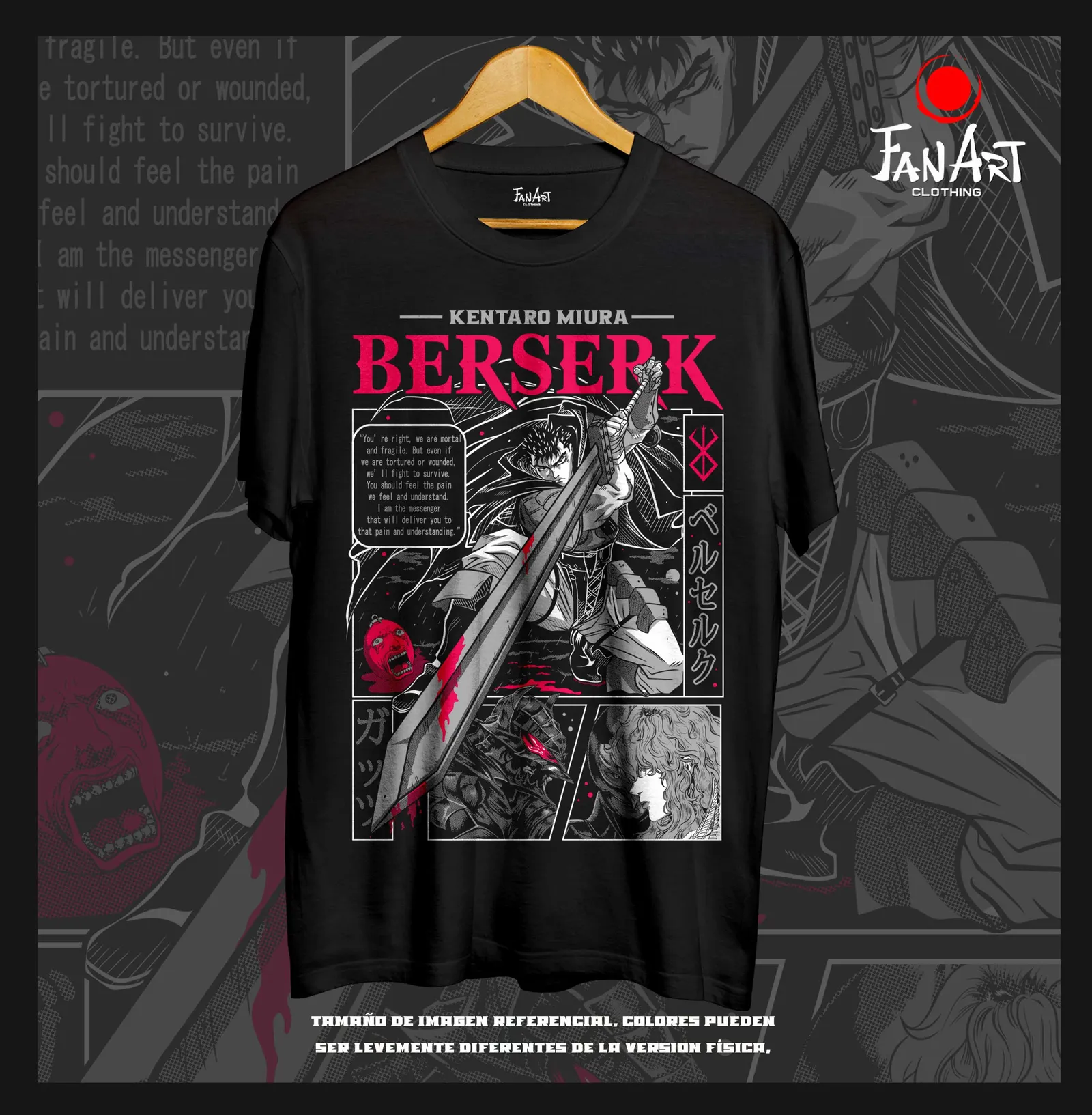 Polera Guts · Espadón Dragon Slayer — Berserk